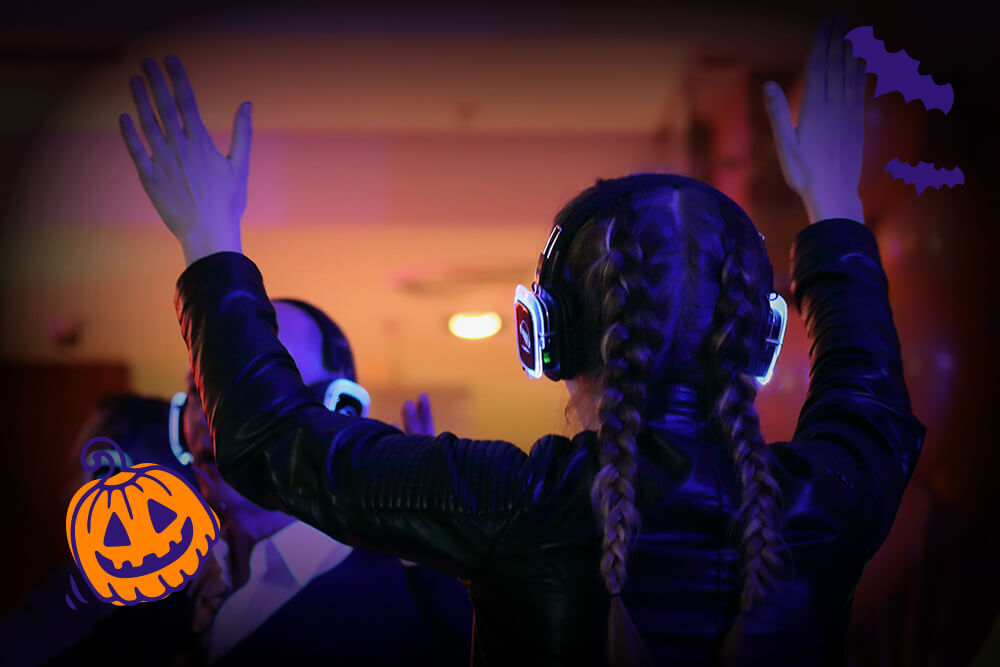 Halloweeni peokruiisid Stockholmi: noorte Silent Disco